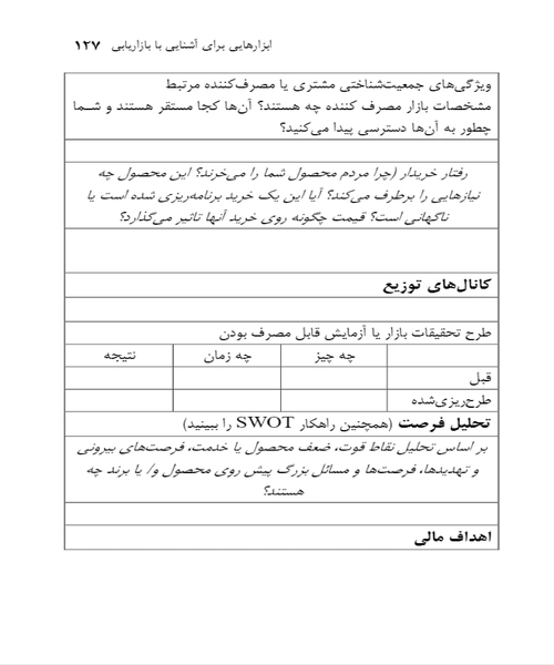 اشنایی با بازاریابی - نمونه اول - جزیره کتاب های الکترونیکی